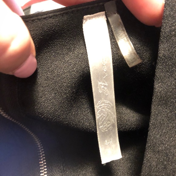 Black Deep-V Mini Dress - Picture 2 of 2